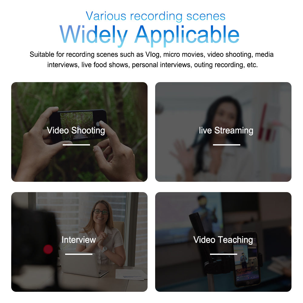 Clip-On Microphone for Apple and Android Phones