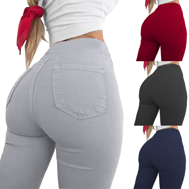 High-Waisted Butt-Lifting Pencil Pants for Women