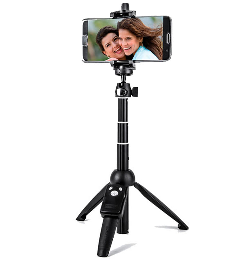 Mini Portable Selfie Stick with Bluetooth Remote for Phones